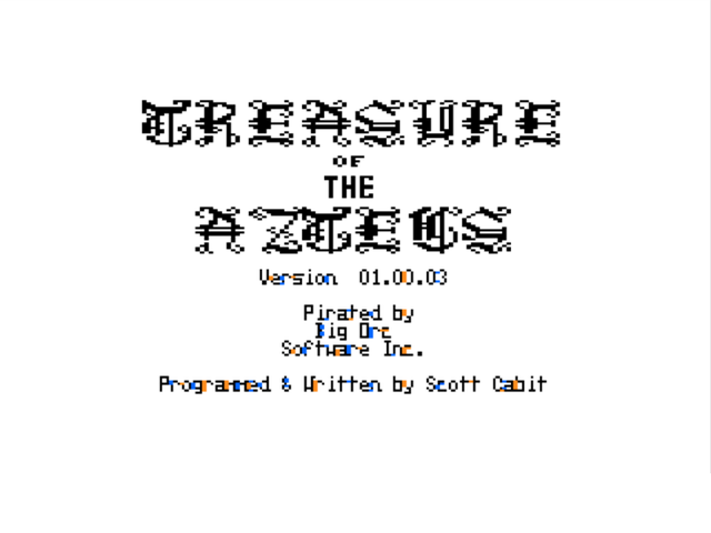 Game cover: Treasure of the Aztecs