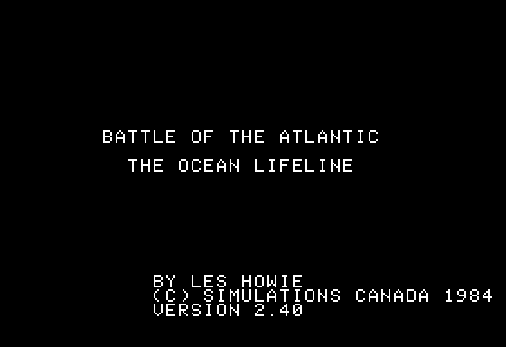 Game cover: Battle of the Atlantic: The Ocean Lifeline