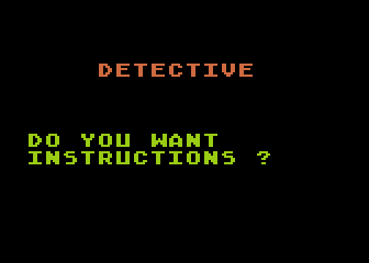 Game cover: Detective