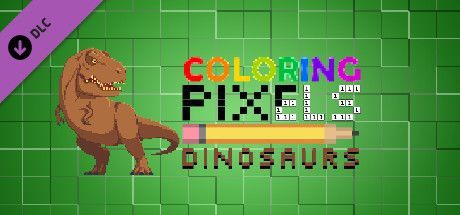 Game cover: Coloring Pixels: Dinosaurs