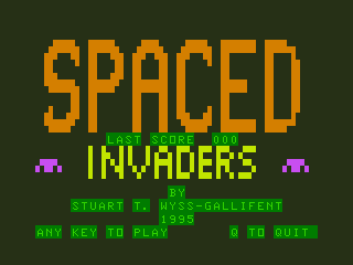 Game cover: Spaced Invaders