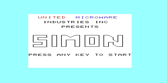 Game cover: Simple Simon