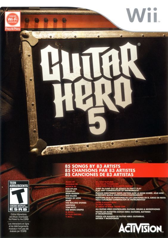 Game cover: Guitar Hero 5