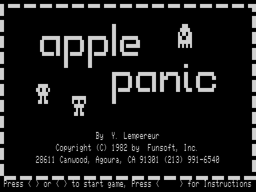 Game cover: Apple Panic