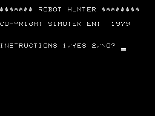 Game cover: Robot Hunter