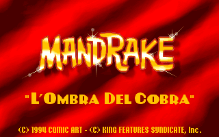 Game cover: Mandrake: L'Ombra del Cobra