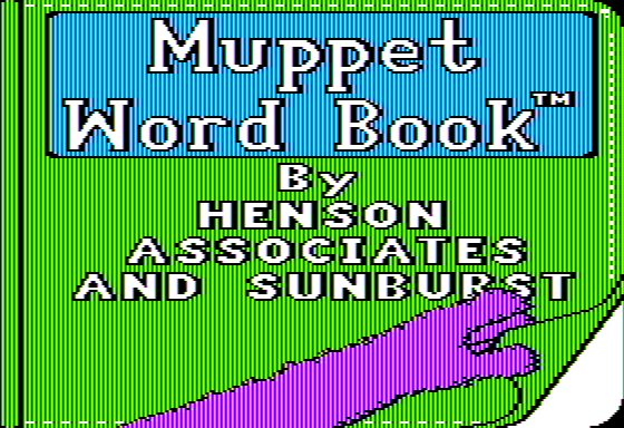 Game cover: Muppet Word Book