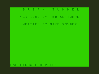 Game cover: Dream Tunnel