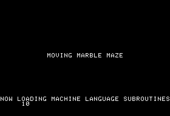 Game cover: Moving Marble Maze