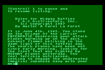 Game cover: Midway Battles