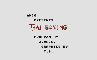 Game cover: Thai Boxing