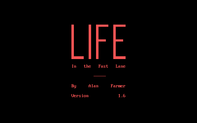 Game cover: Life in the Fast Lane