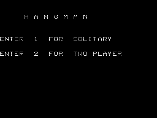 Game cover: Hangman (Level II)