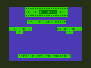 Game cover: Blockade