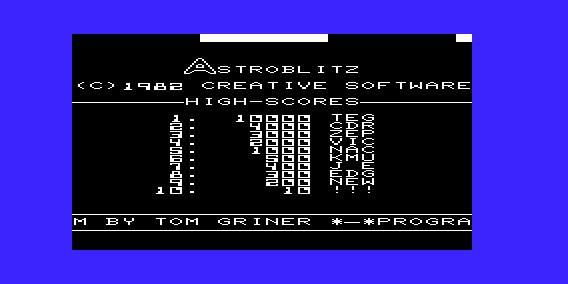 Game cover: Astroblitz