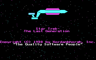 Game cover: Star Trek: The Last Generation