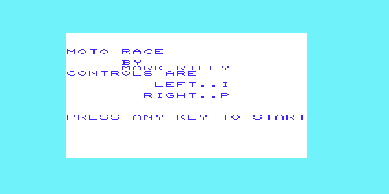 Game cover: Moto Race