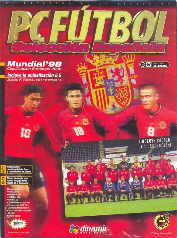 Game cover: PC Fútbol Selección Española '98