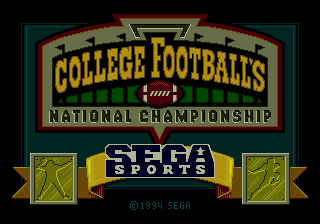 Game cover: College Football's National Championship