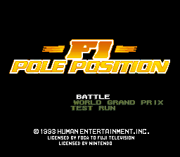 Game cover: F1 Pole Position