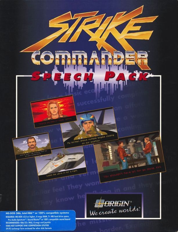 Game cover: Strike Commander: Speech Pack