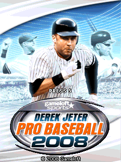 Game cover: Derek Jeter Pro Baseball 2008