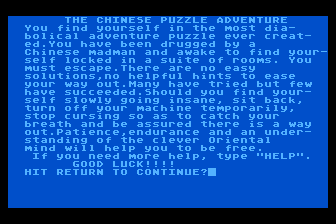 Game cover: Chinese Puzzle