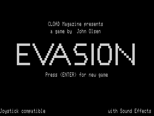 Game cover: Evasion