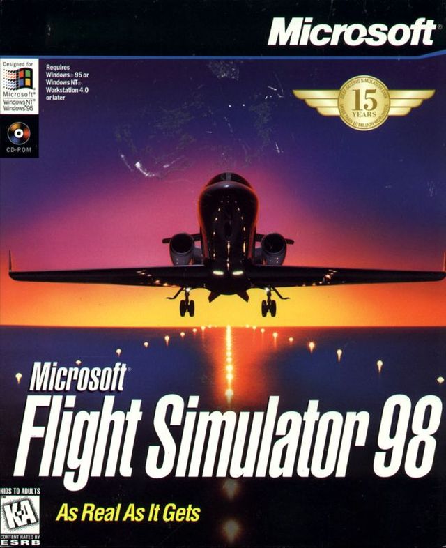 Game cover: Microsoft Flight Simulator 98