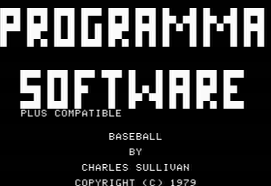 Game cover: Baseball