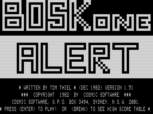 Game cover: Bosk One