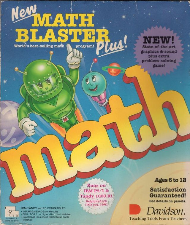 Game cover: New Math Blaster Plus!
