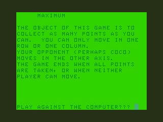 Game cover: Maximum