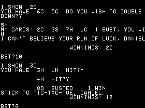 Game cover: Blackjack