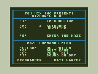 Game cover: Wizard's Den