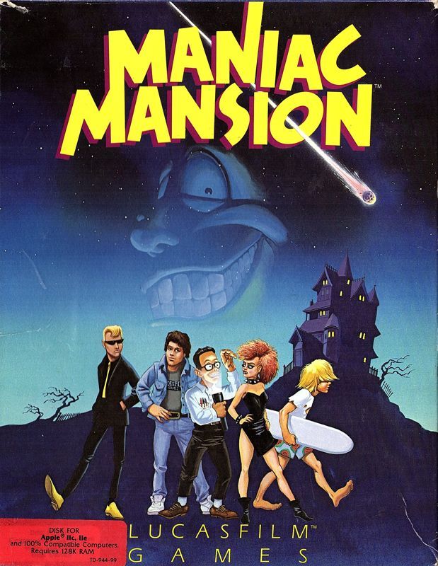 Game cover: Maniac Mansion