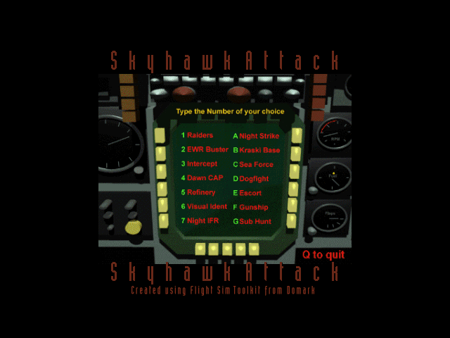 Game cover: Skyhawk Attack