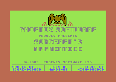 Game cover: The Sorcerer's Apprentice