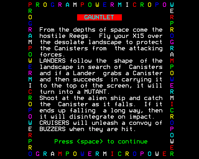 Game cover: Gauntlet