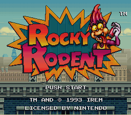 Game cover: Rocky Rodent