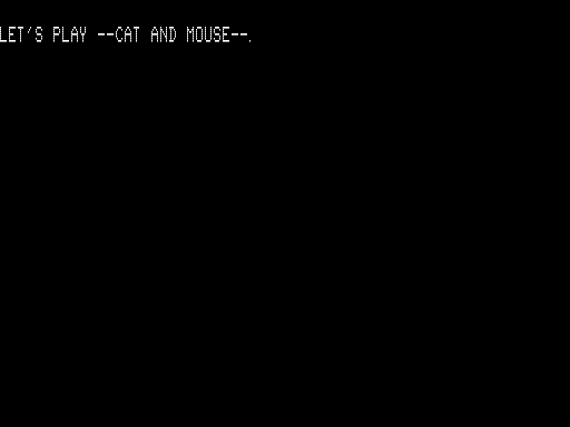 Game cover: Cat and Mouse