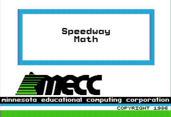 Game cover: Speedway Math