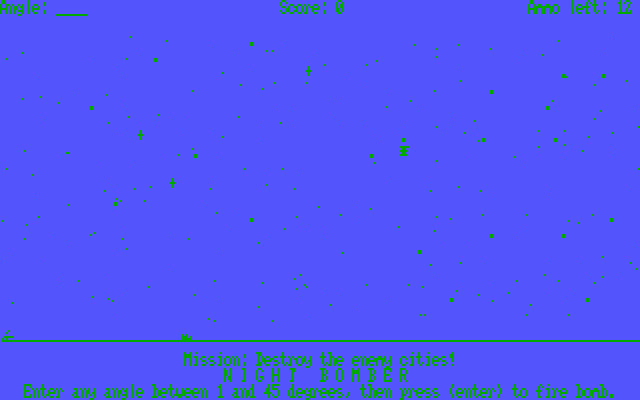 Game cover: Night Bomber