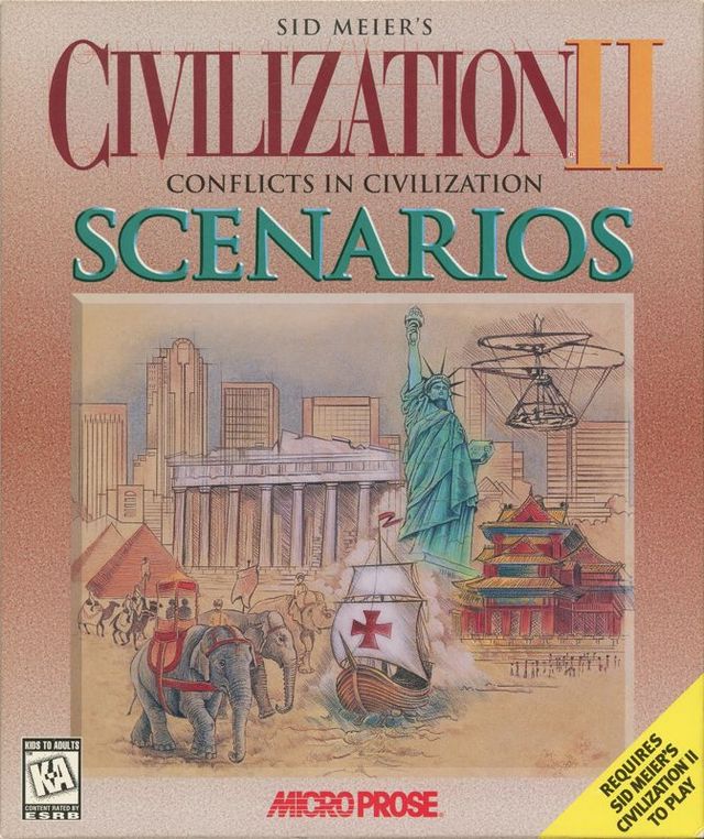 Game cover: Sid Meier's Civilization II Scenarios: Conflicts in Civilization