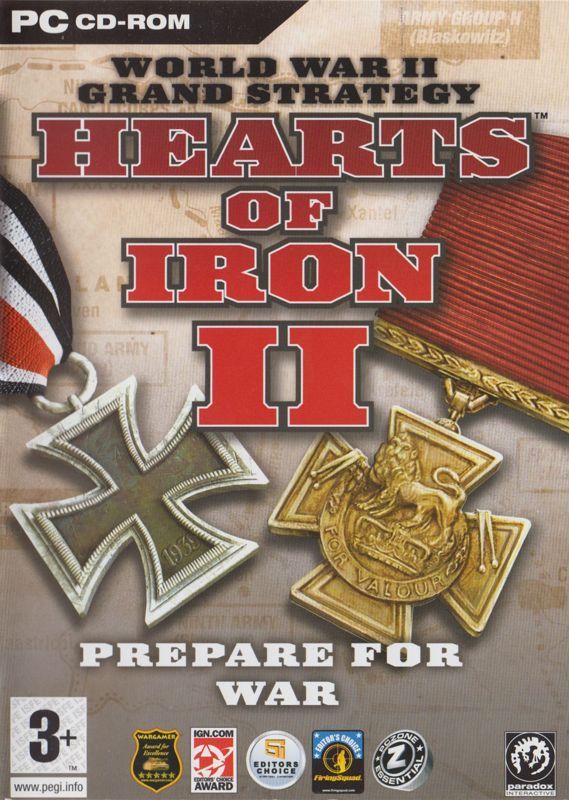 Game cover: Hearts of Iron II