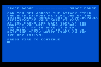 Game cover: Space Dodge