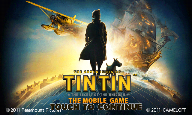 Game cover: The Adventures of Tintin: The Secret of the Unicorn - The Mobile Game