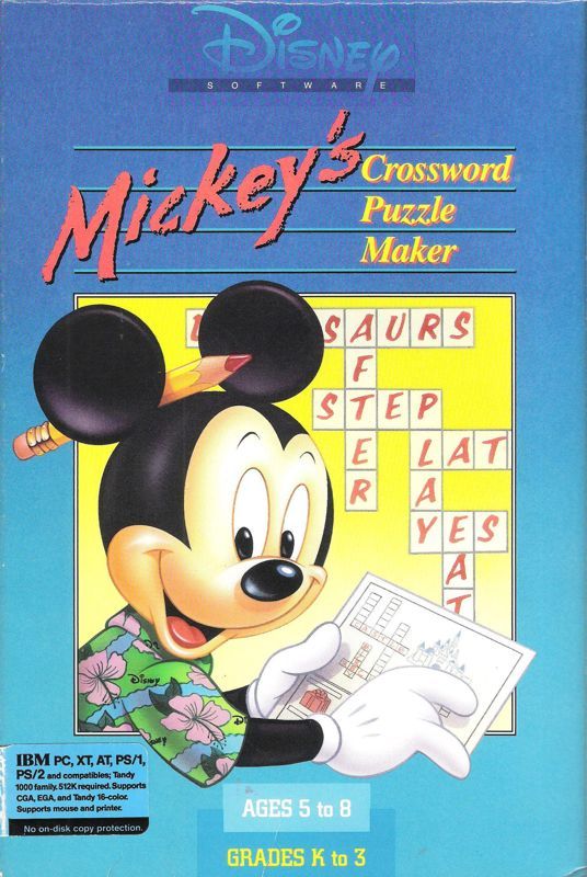 Game cover: Mickey's Crossword Puzzle Maker
