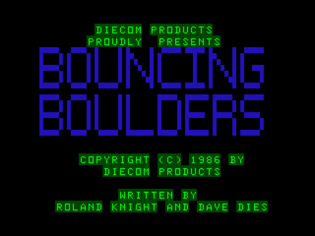 Game cover: Bouncing Boulders