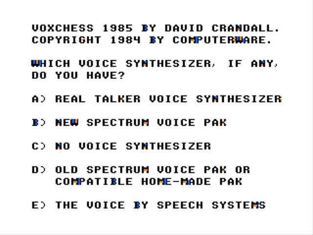 Game cover: Voxchess